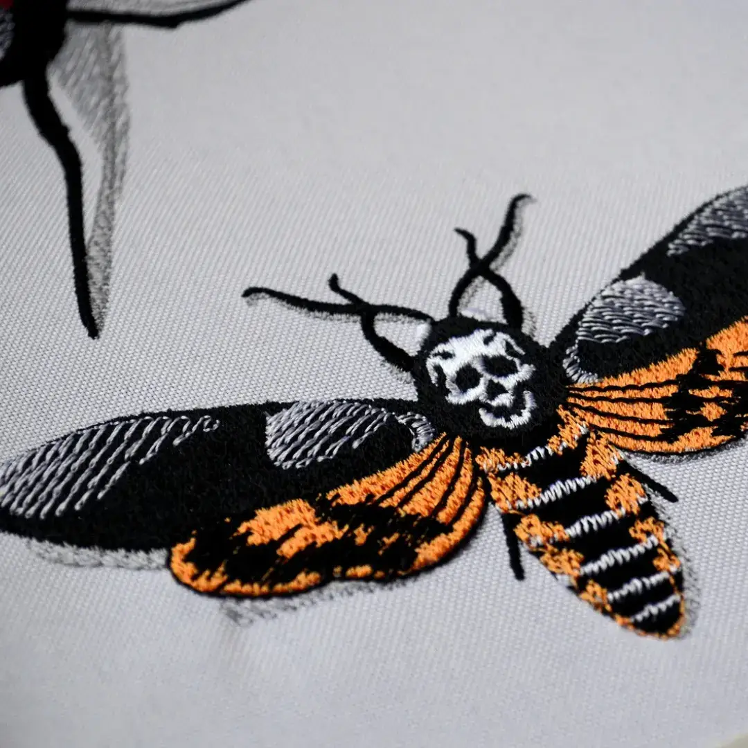 Death Head Moth Embroidered Tee