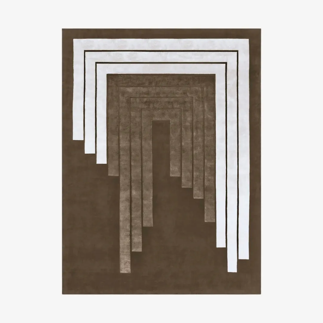 echo arch hand tufted rug