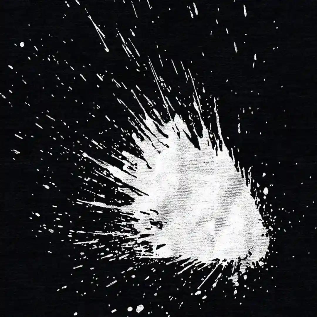 inkburst black hand tufted rug