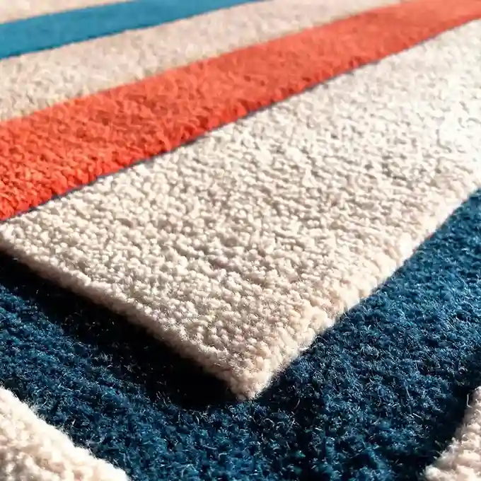 modern geometry hand tufted rug