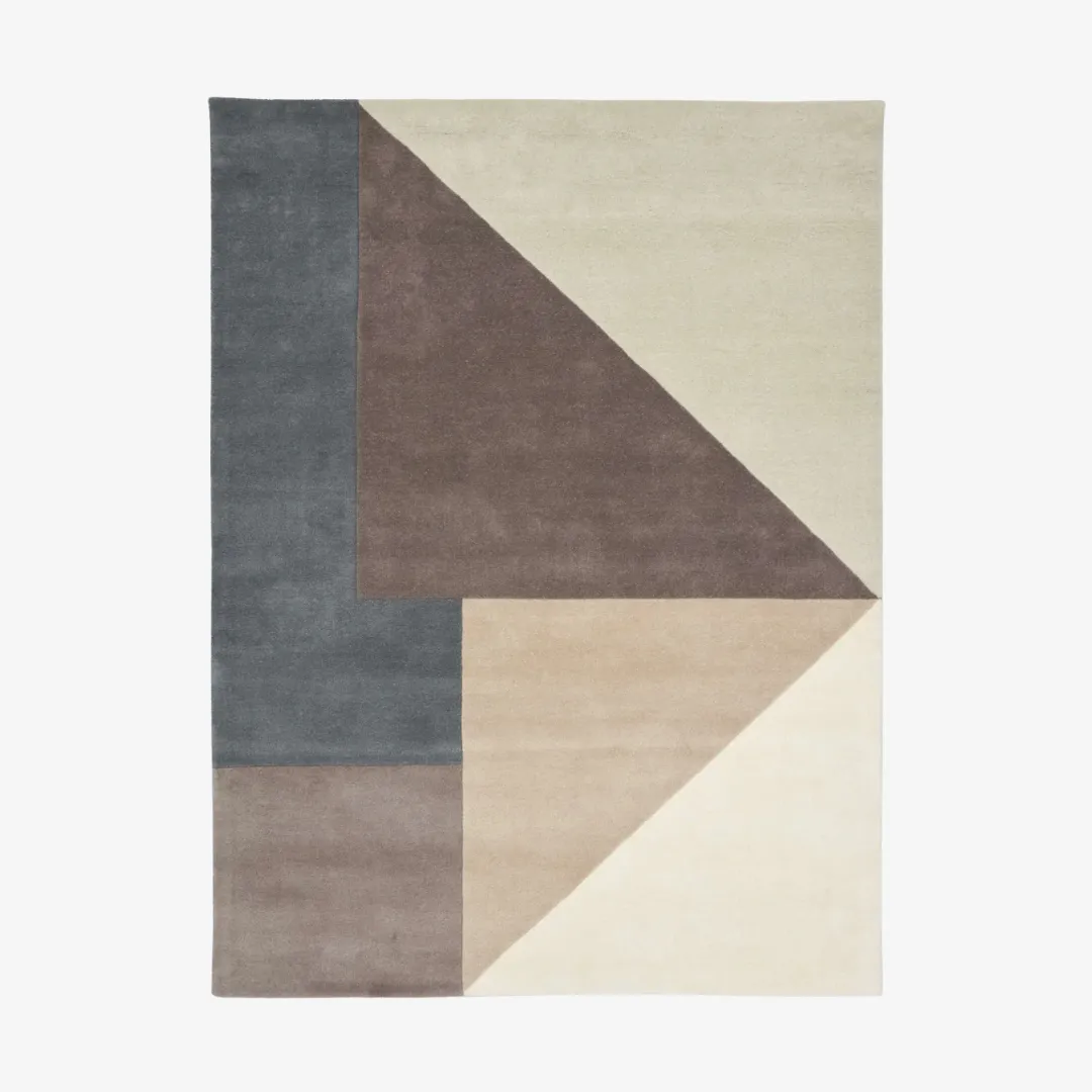 modern terrain hand tufted rug