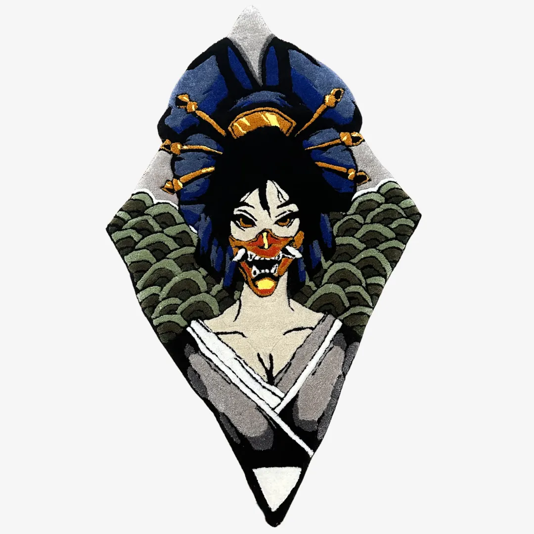 Oni Mask - Tattoo Rug