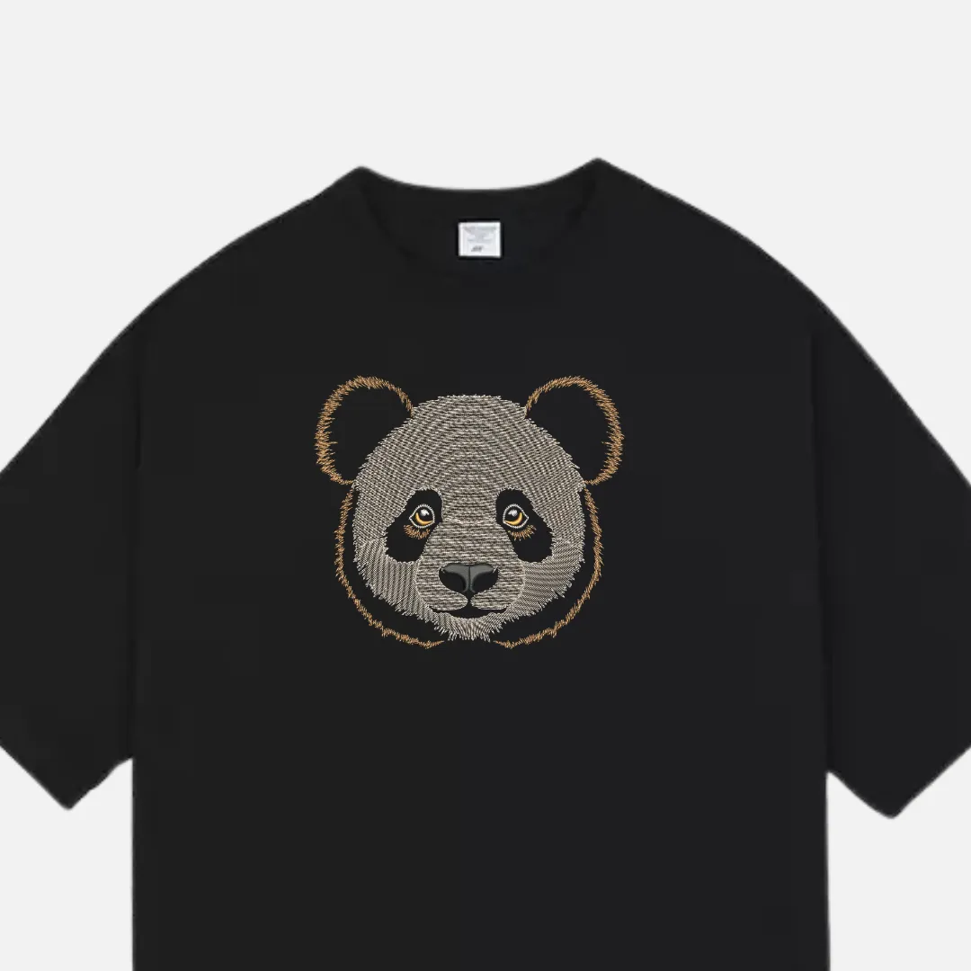 Panda Embroidered Tee