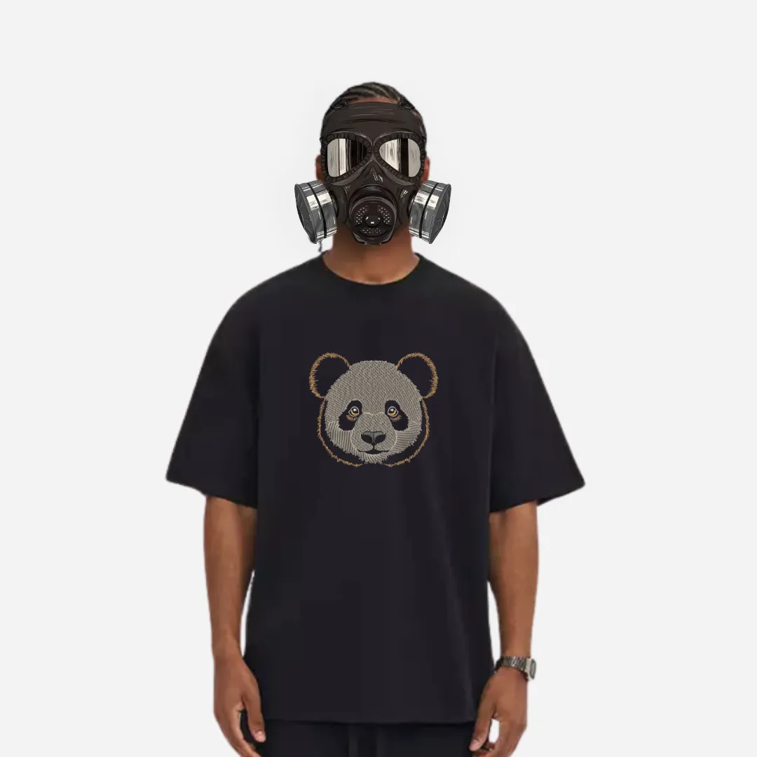 Panda Embroidered Tee