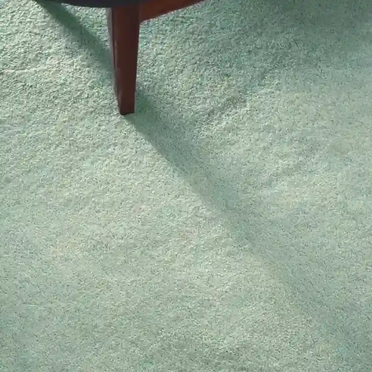 solid green round hand tufted rugs