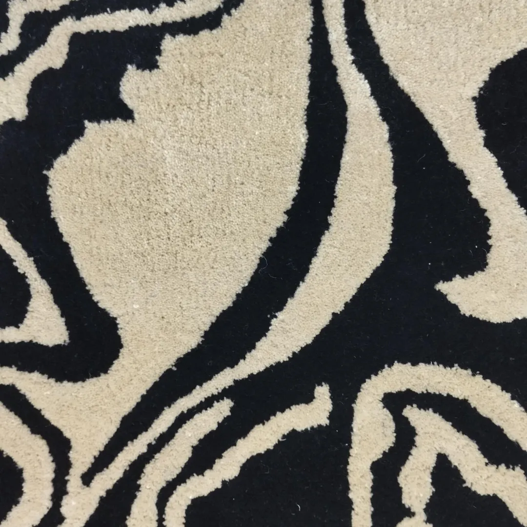 Wool surface with ripple effect