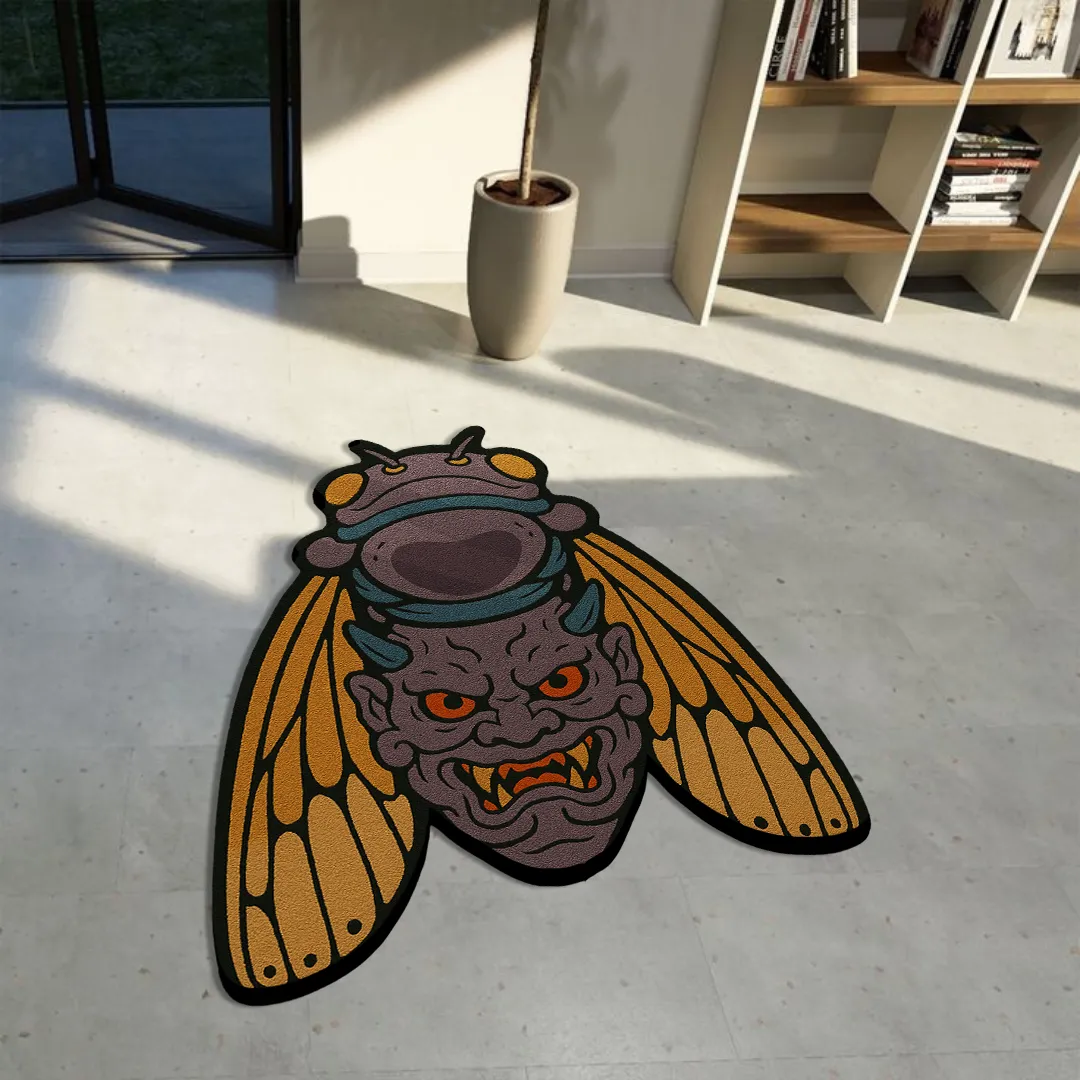 Cicada Oni Tattoo Rug
