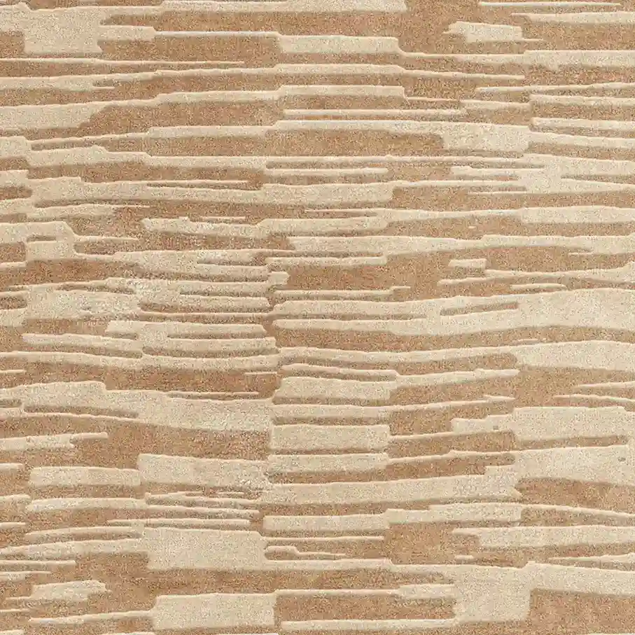 Minimalist neutral area rug with desert-inspired patterns