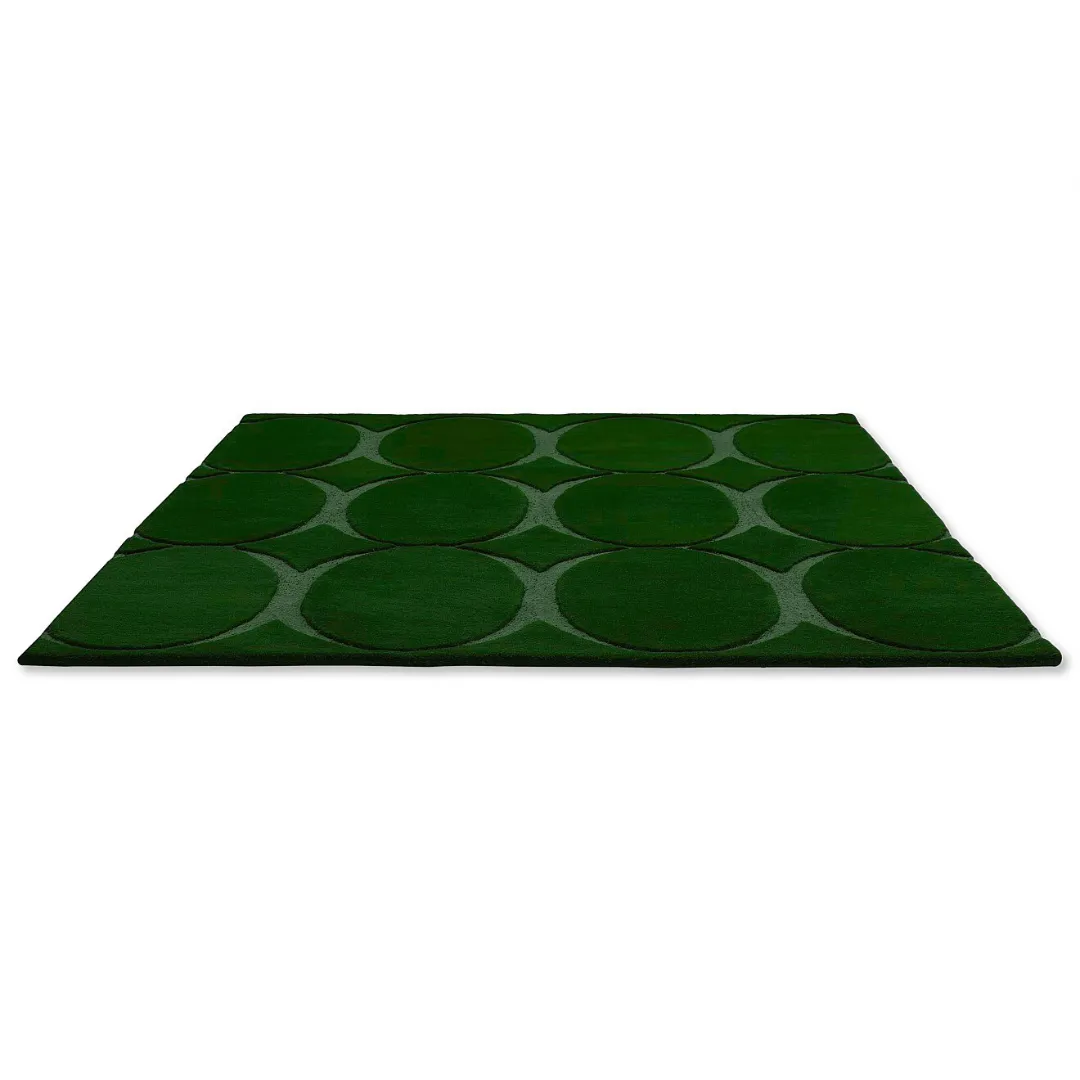 Modern green area rug for dining room