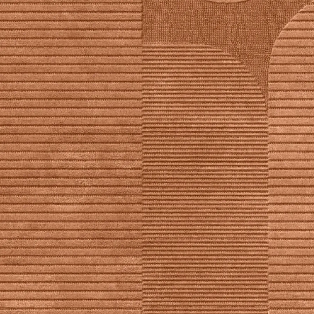 Terracotta wool texture and carving detail