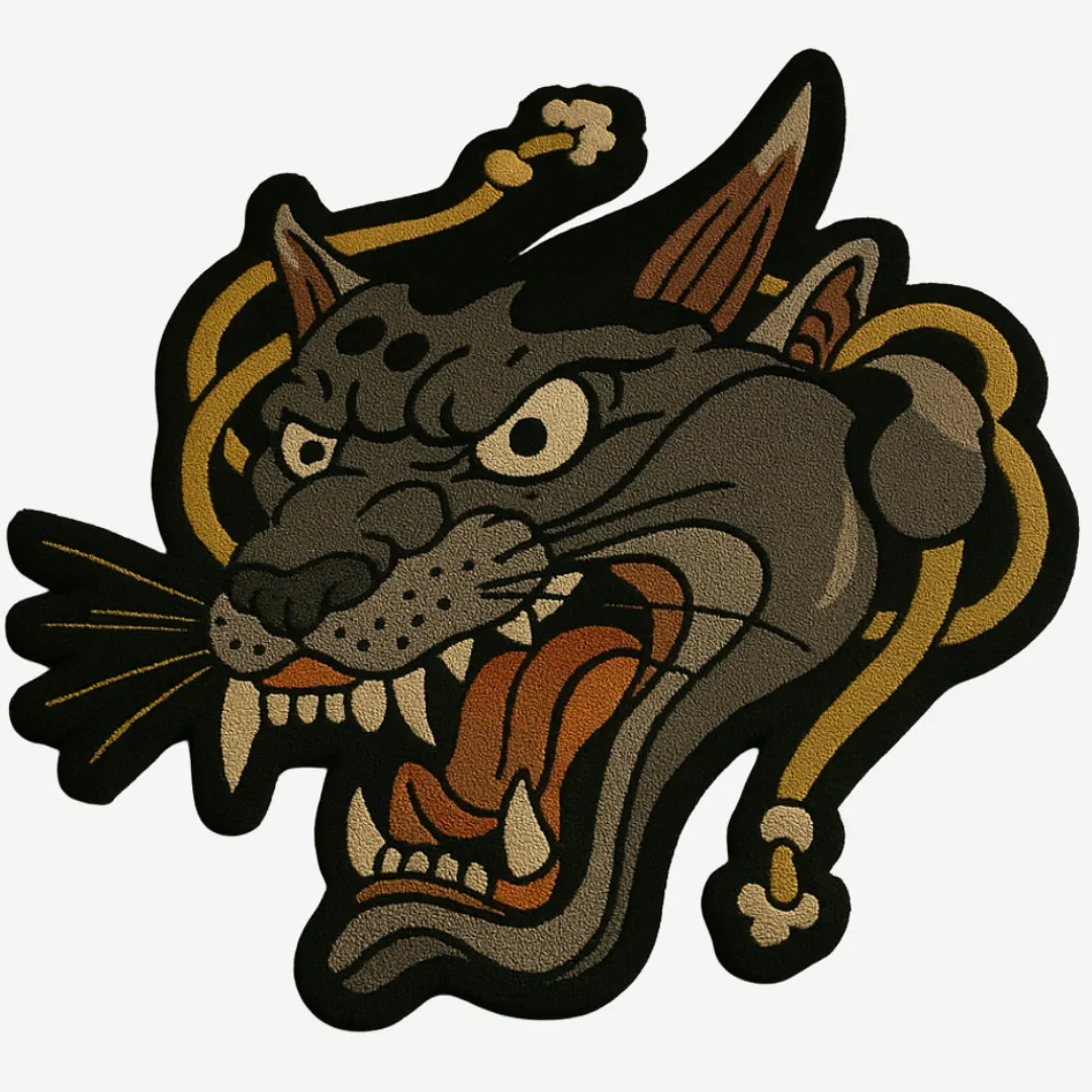 Shadow Growl Tattoo Rug
