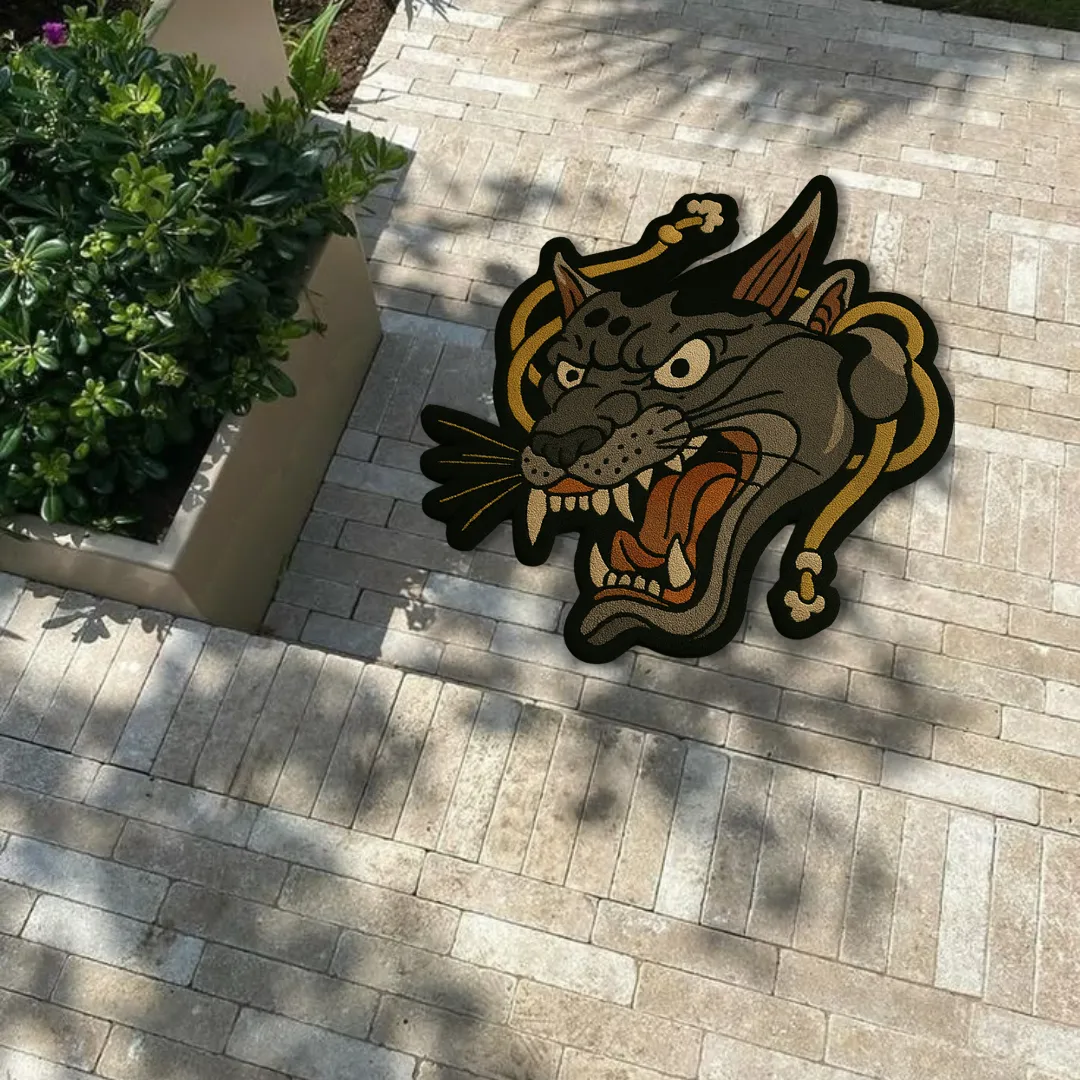 Shadow Growl Tattoo Rug