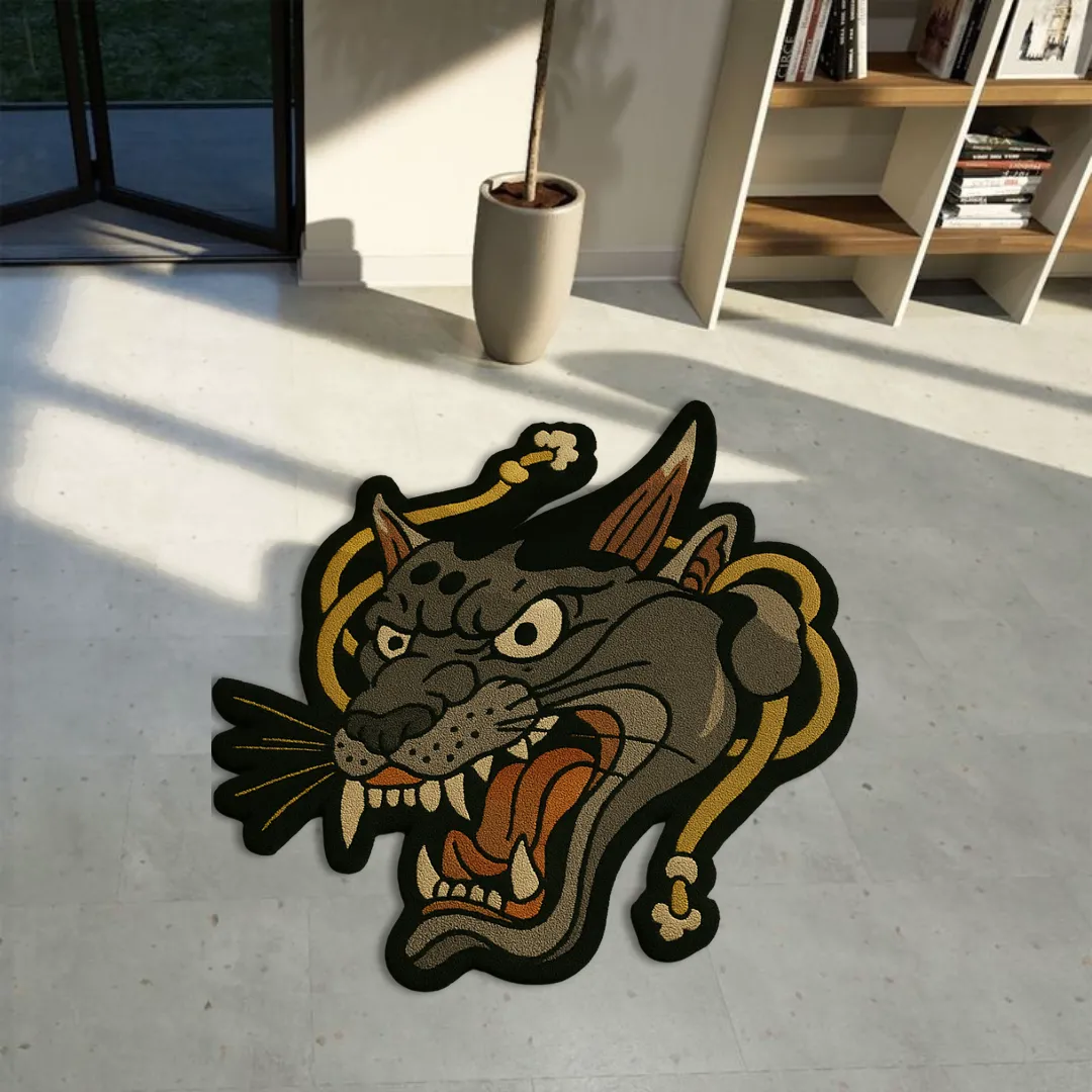 Shadow Growl Tattoo Rug