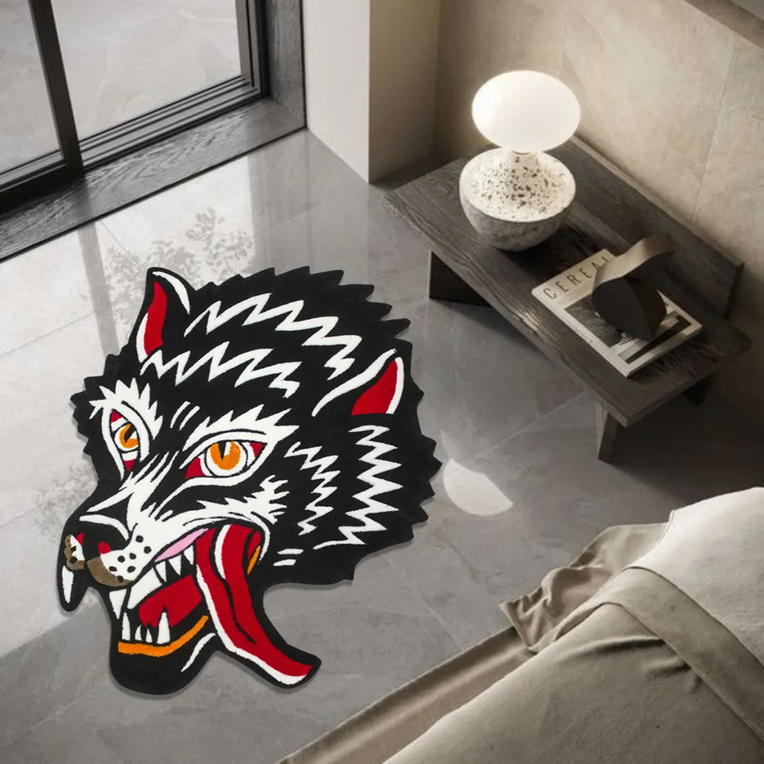 Wolf Head Rug