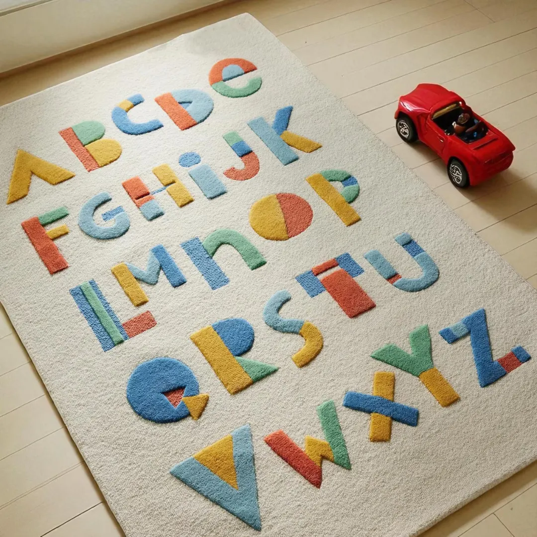 Alphabet Rug Playful ABC rug for children’s rooms – Alphabet Hop Rug with vibrant letter design