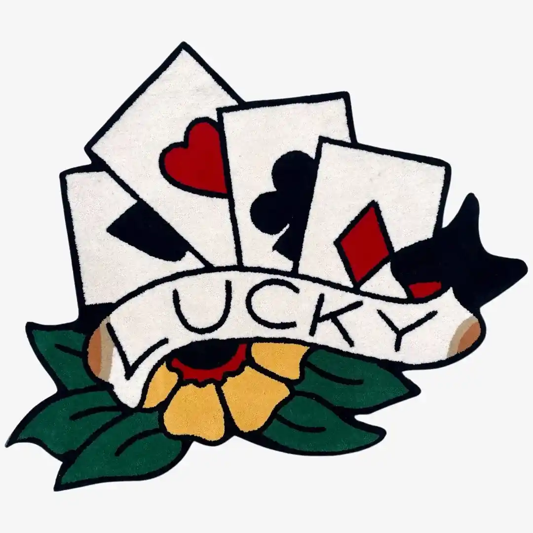 Lucky Area Rug – Japanese Tattoo-Inspired Design, Soft & High-Quality