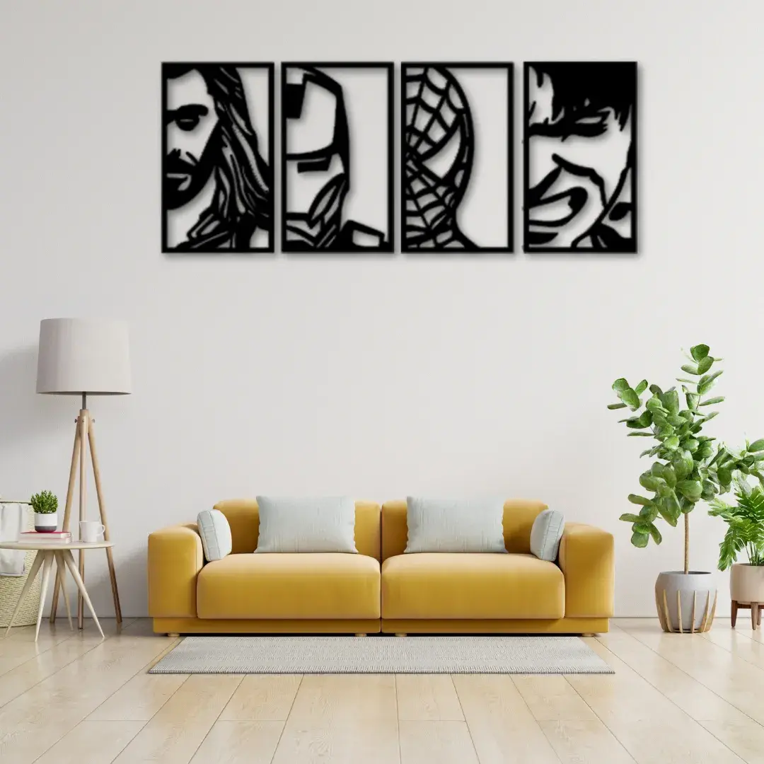 Avengers Face.5_11zon_11zon Avengers Face Portraits LED Metal Wall Decor