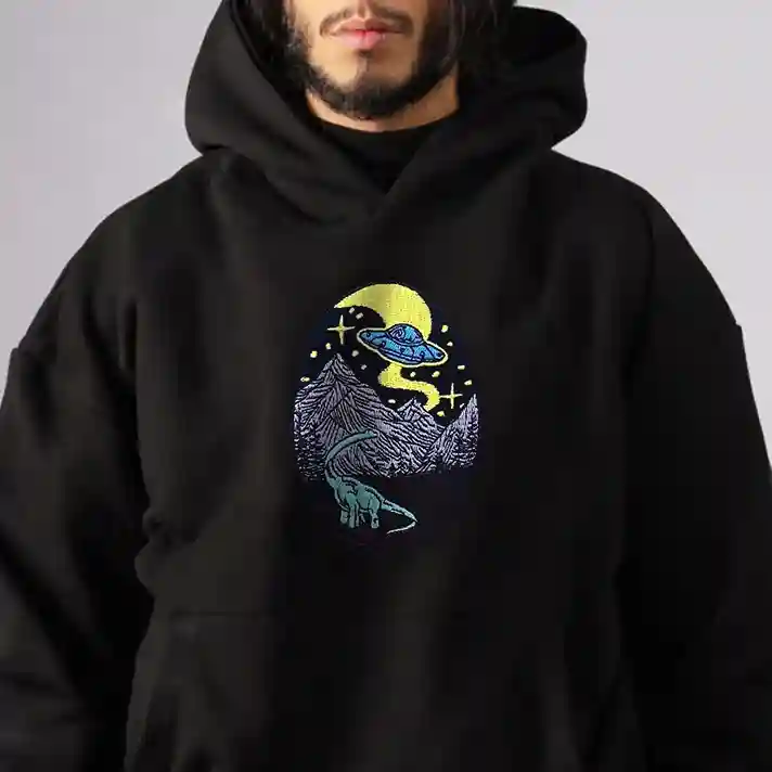 alien dinosaur hoodie Alien Dinosaur Hoodie