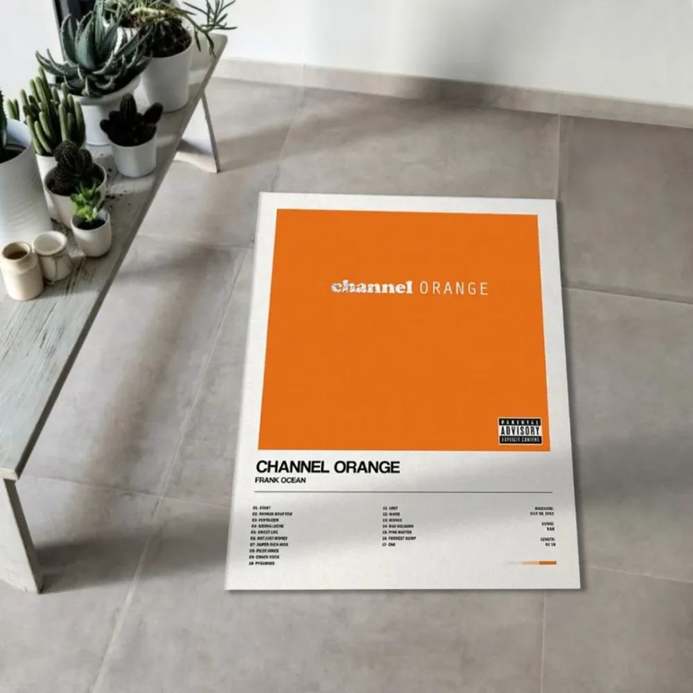 channel orange area rug_1 Orange