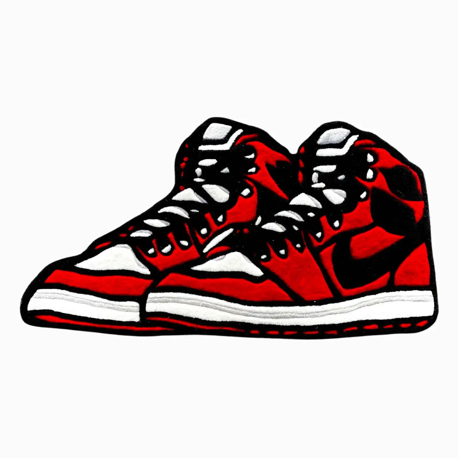 Custom AJ Sneaker Pair rug with iconic Air Jordan design