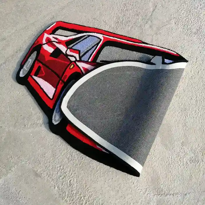 Speed Icon F40 Look Rug with premium New Zealand wool