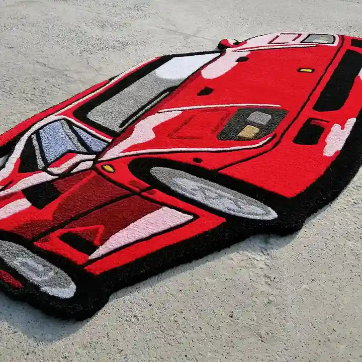 Speed Icon F40 Look Rug with premium New Zealand wool