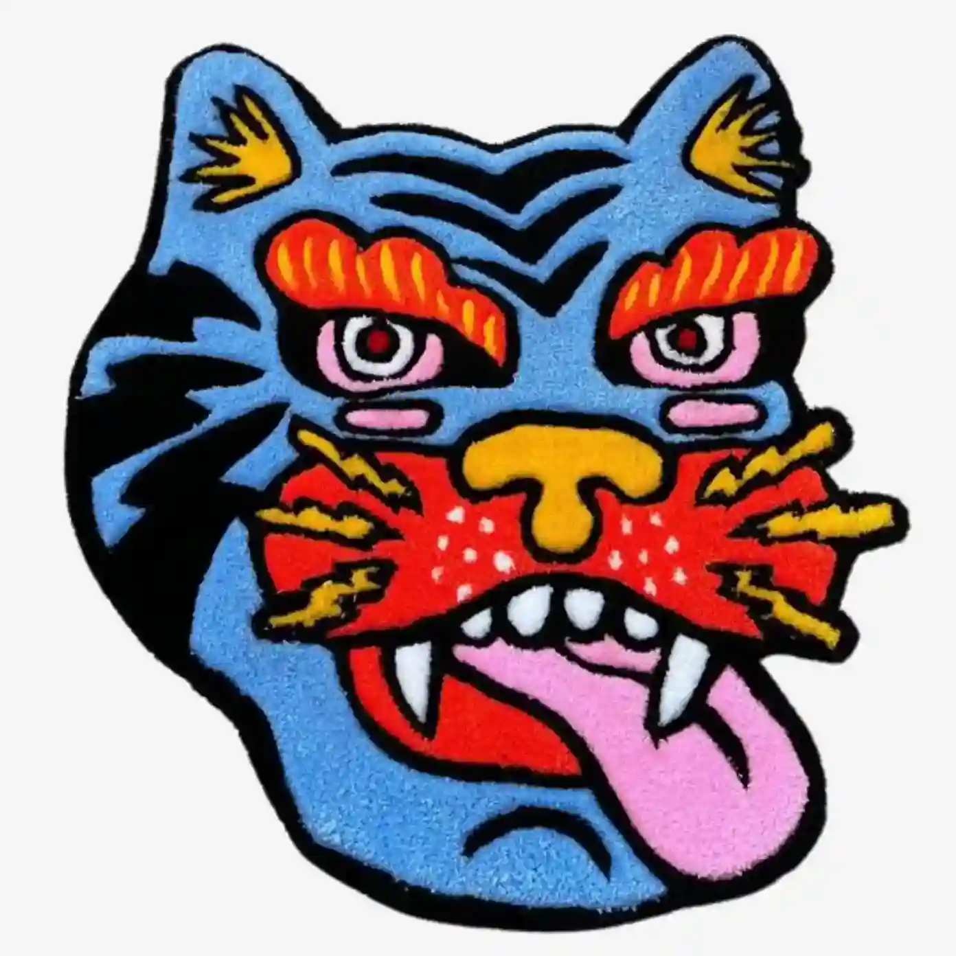 Mad Dog Snarl Rug – Tattoo Art Inspired Decor