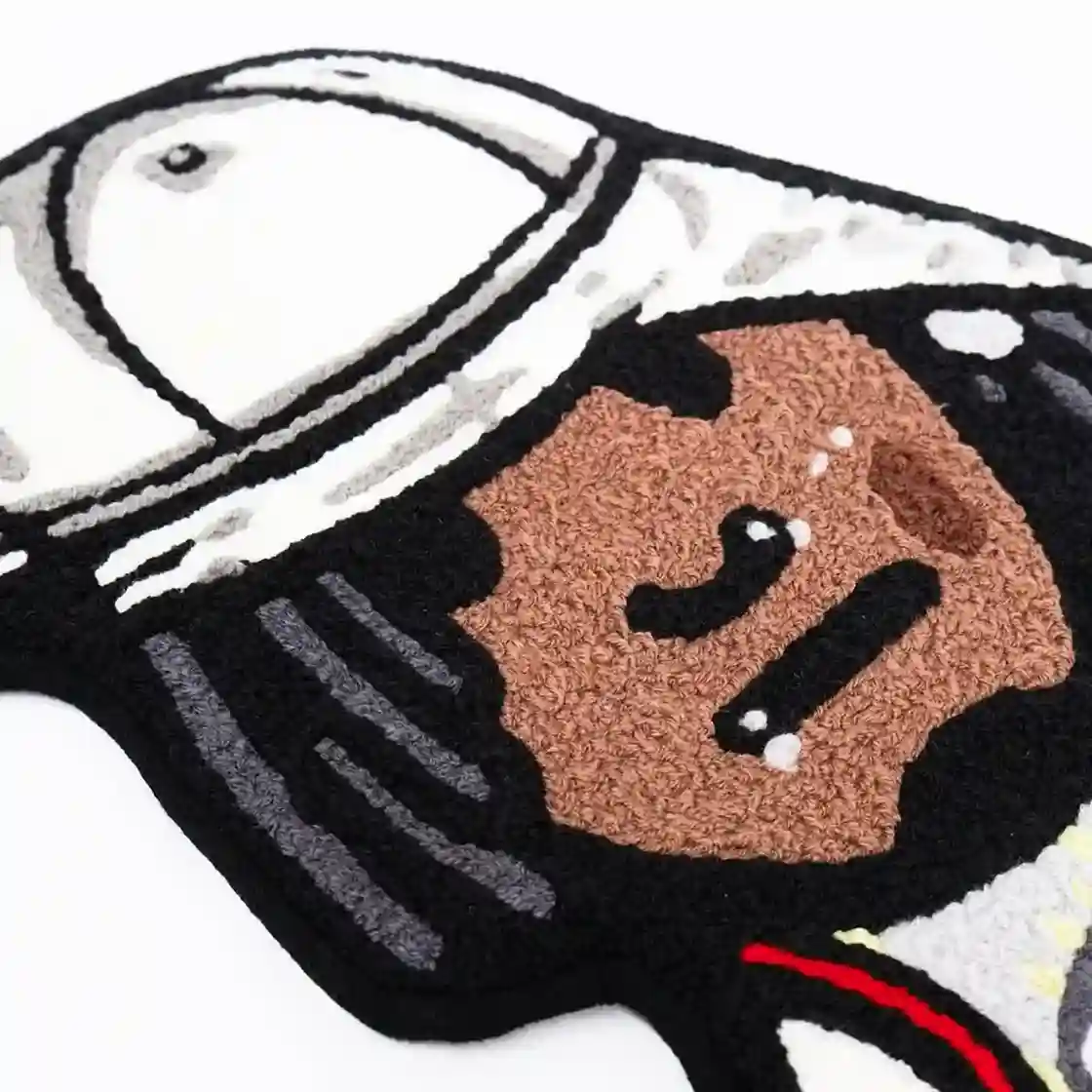 Rapper Themed Rug for Music Room