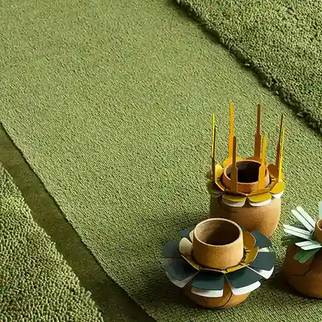 Driftline Solid Green Rugs