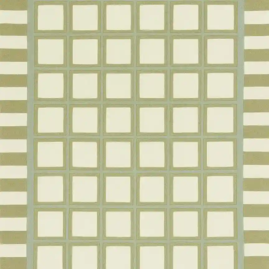 Green Checkered Rug