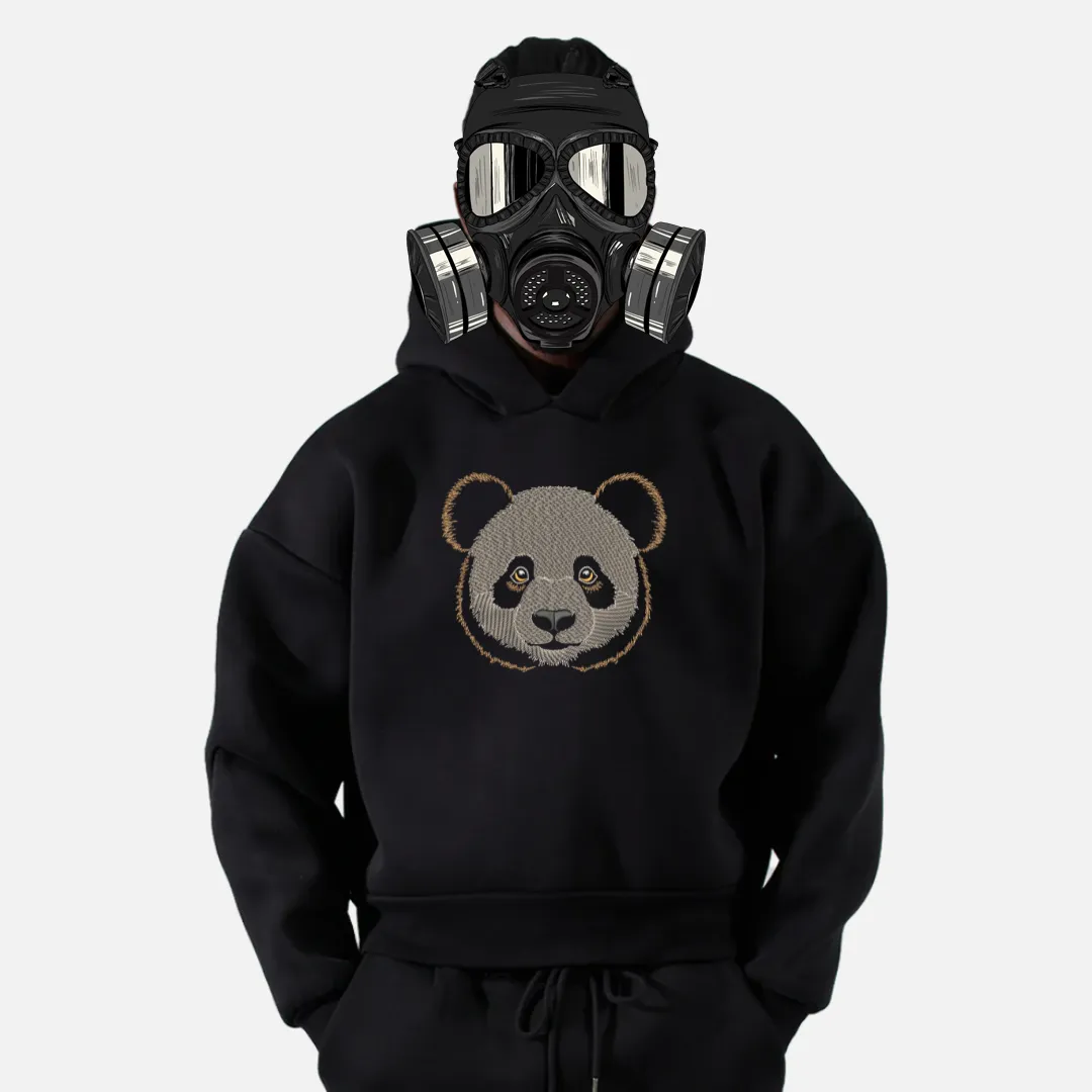 Panda Embroidered Hoodie Panda Embroidered Hoodie