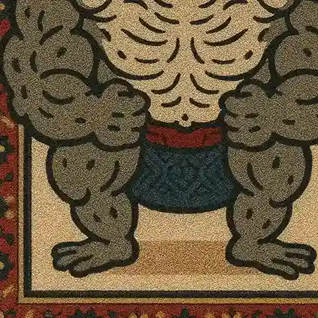 quick frog tattoo rug