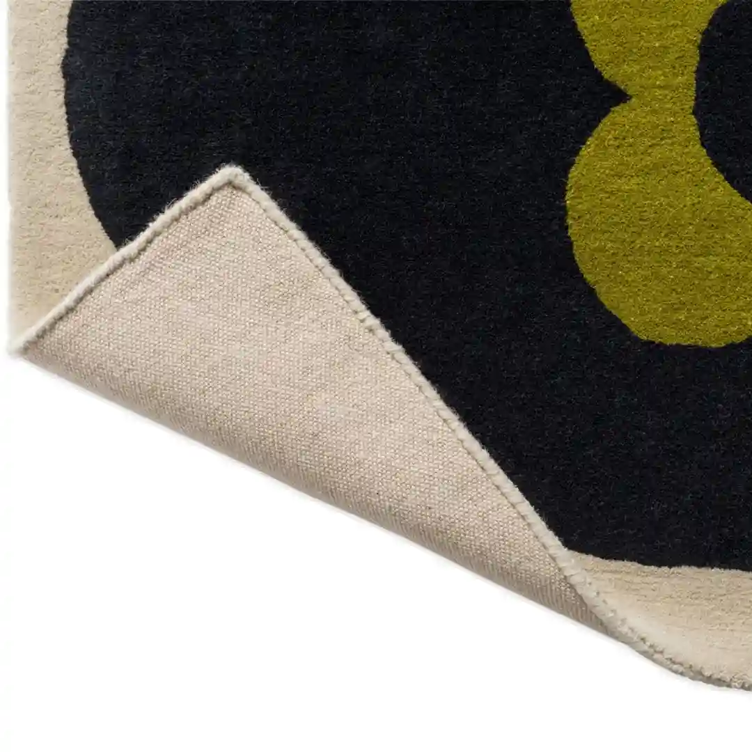 retro floral hand tufted rug