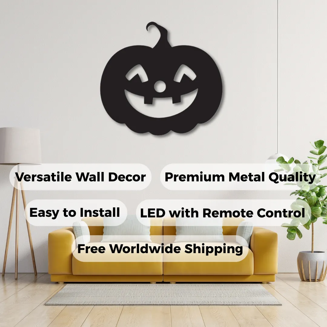 Pumpkin Glow Pumpkin Glow Wall Art | Cute Halloween Jack-o’-Lantern