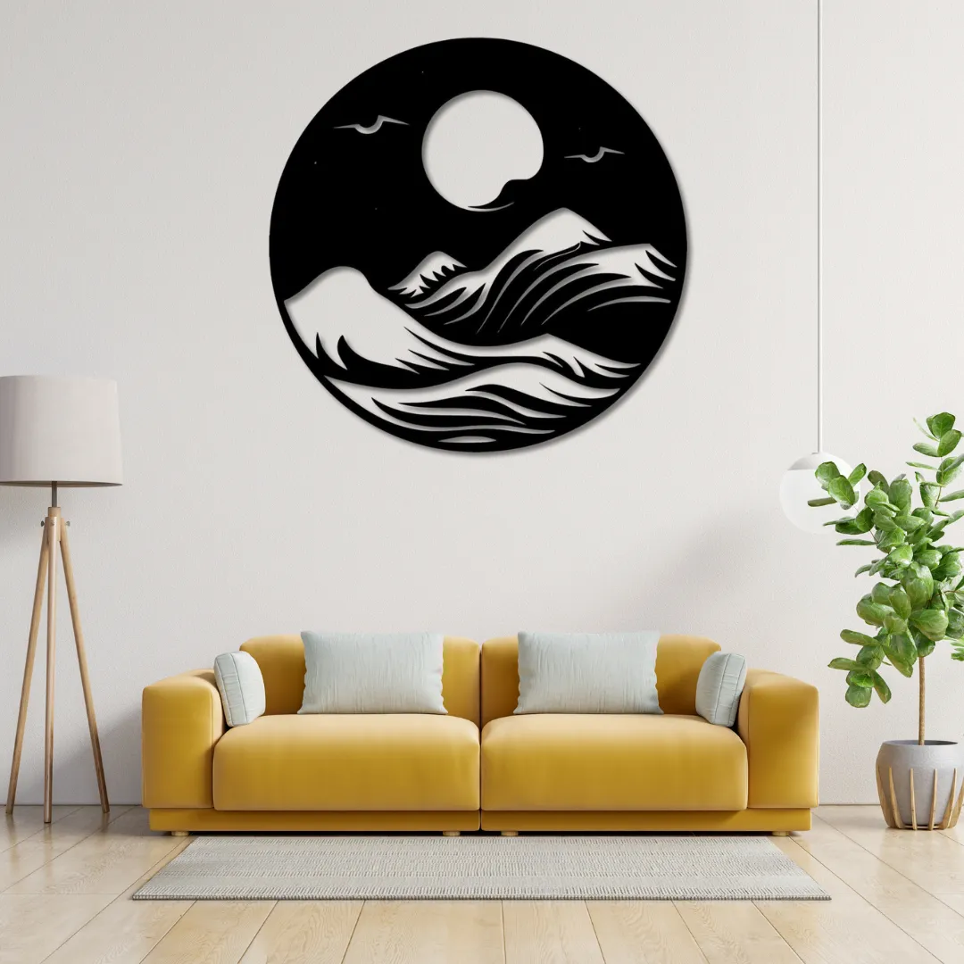 Serenity Waves Silhouette