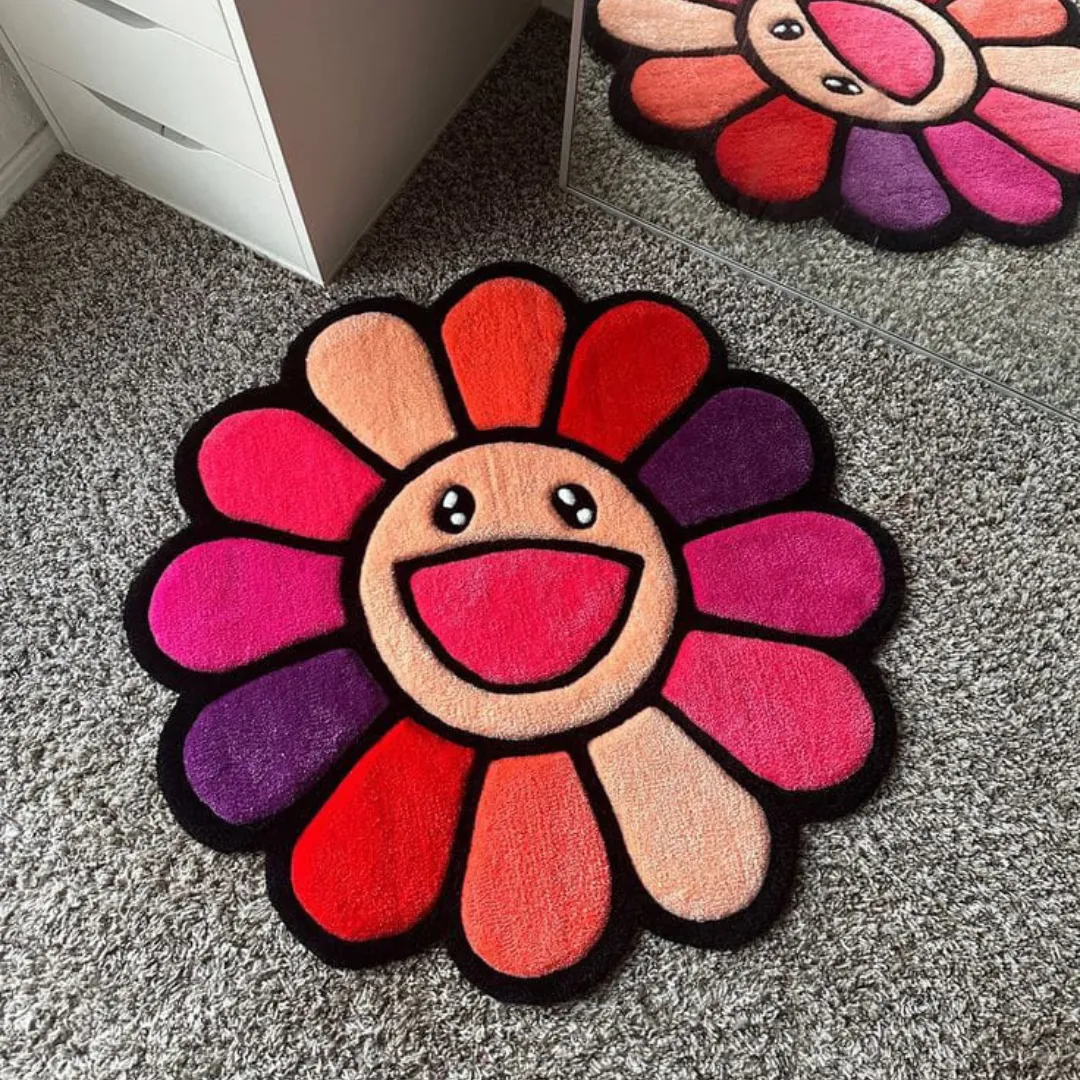 peach pop rug