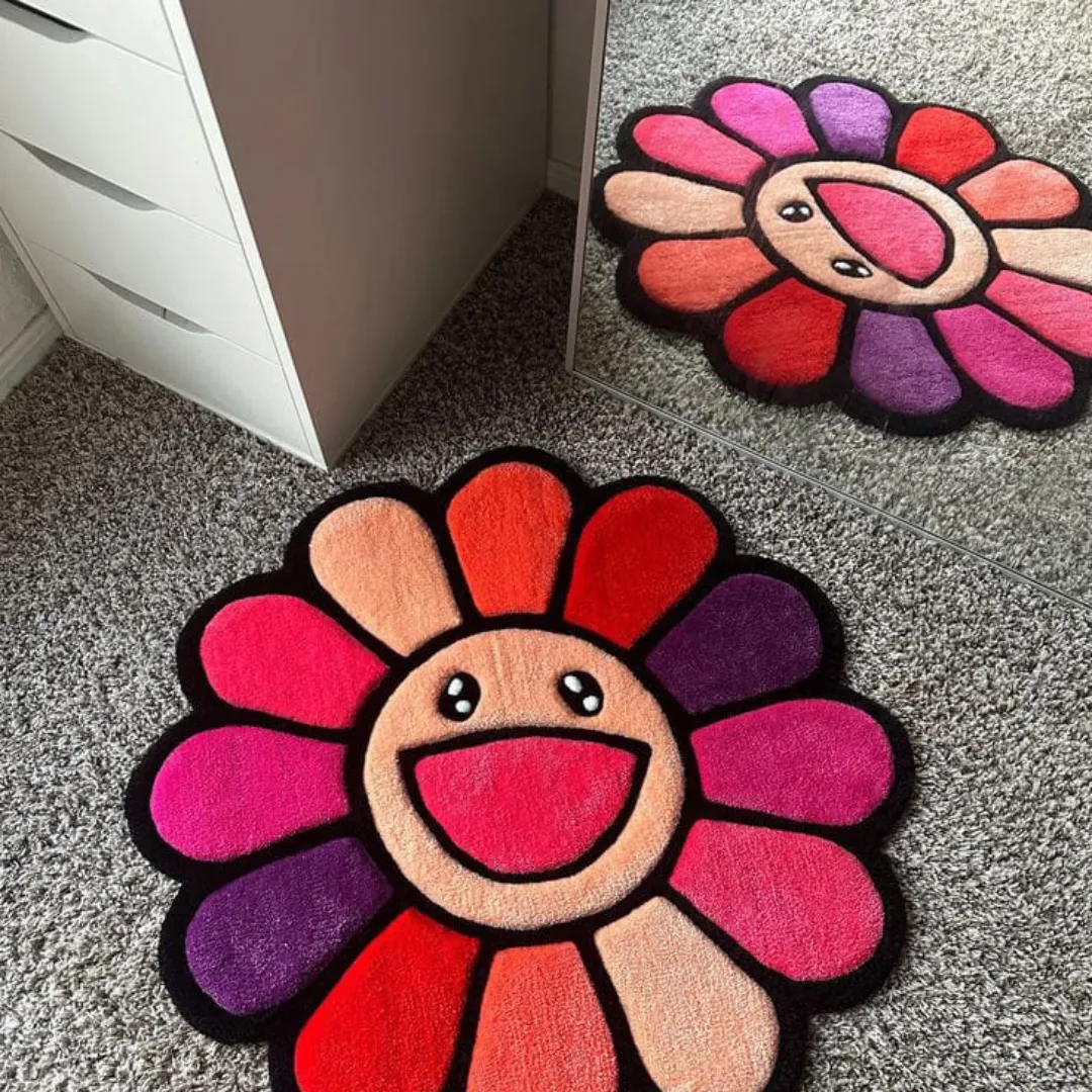 peach pop takashi rug