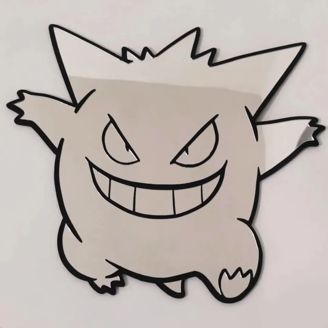 spooky ghost mirror hand reflection A handheld photo of the circular Spooky Ghost Mirror, showing a hand holding it and reflecting a bright room with white furniture.